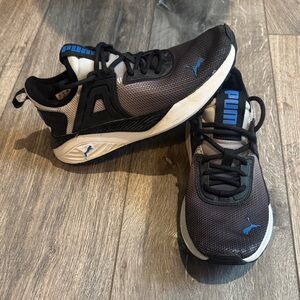 Boy’s Puma Charcoal and Blue Athletic Shoes